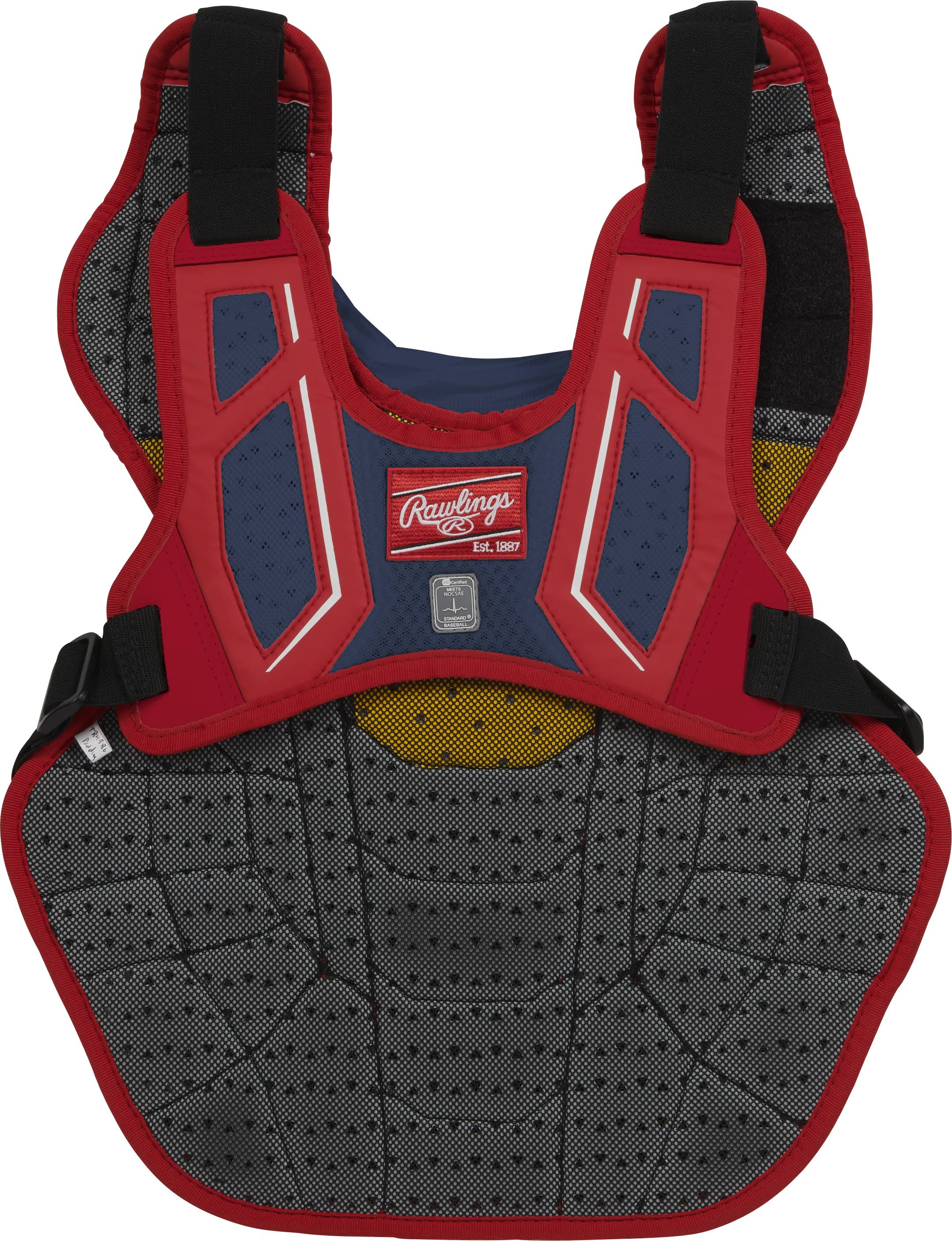 Rawlings Adult 17x22 Velo 2.0 Chest Protector | Meets NOCSAE