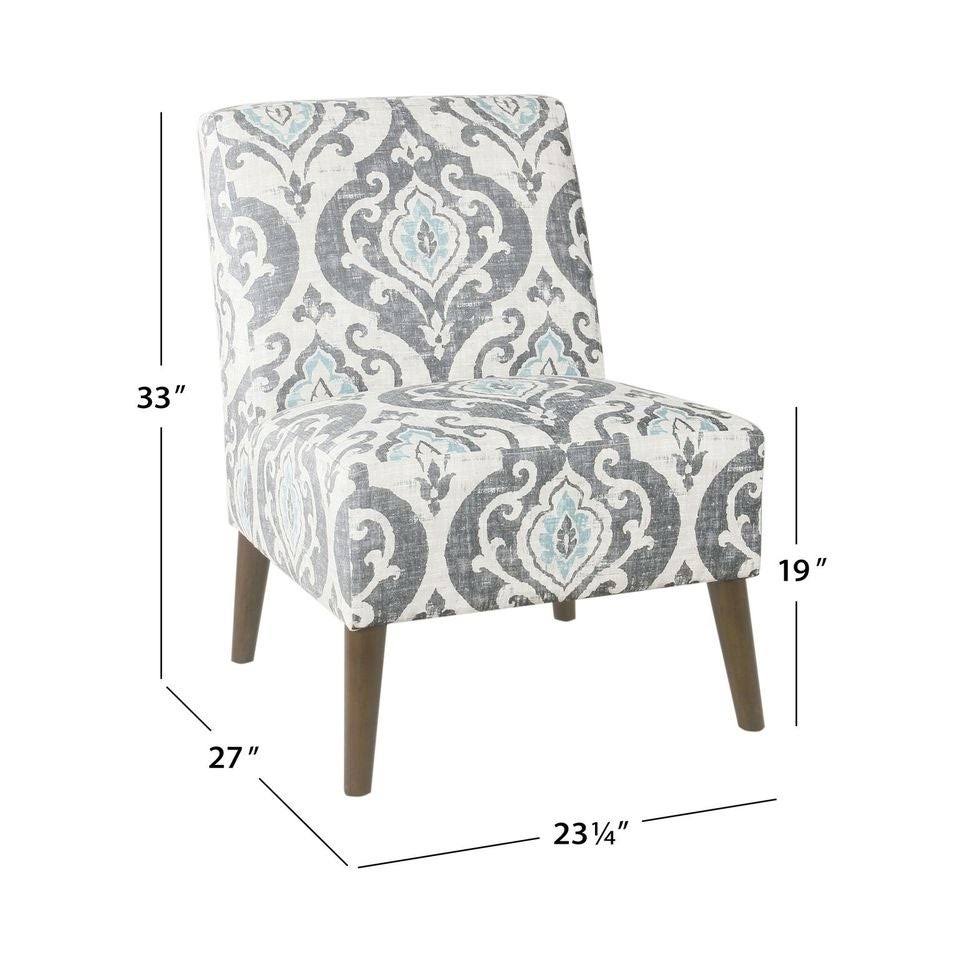 HomePop Modern Armless Dining Accent Chair - Navy Blue