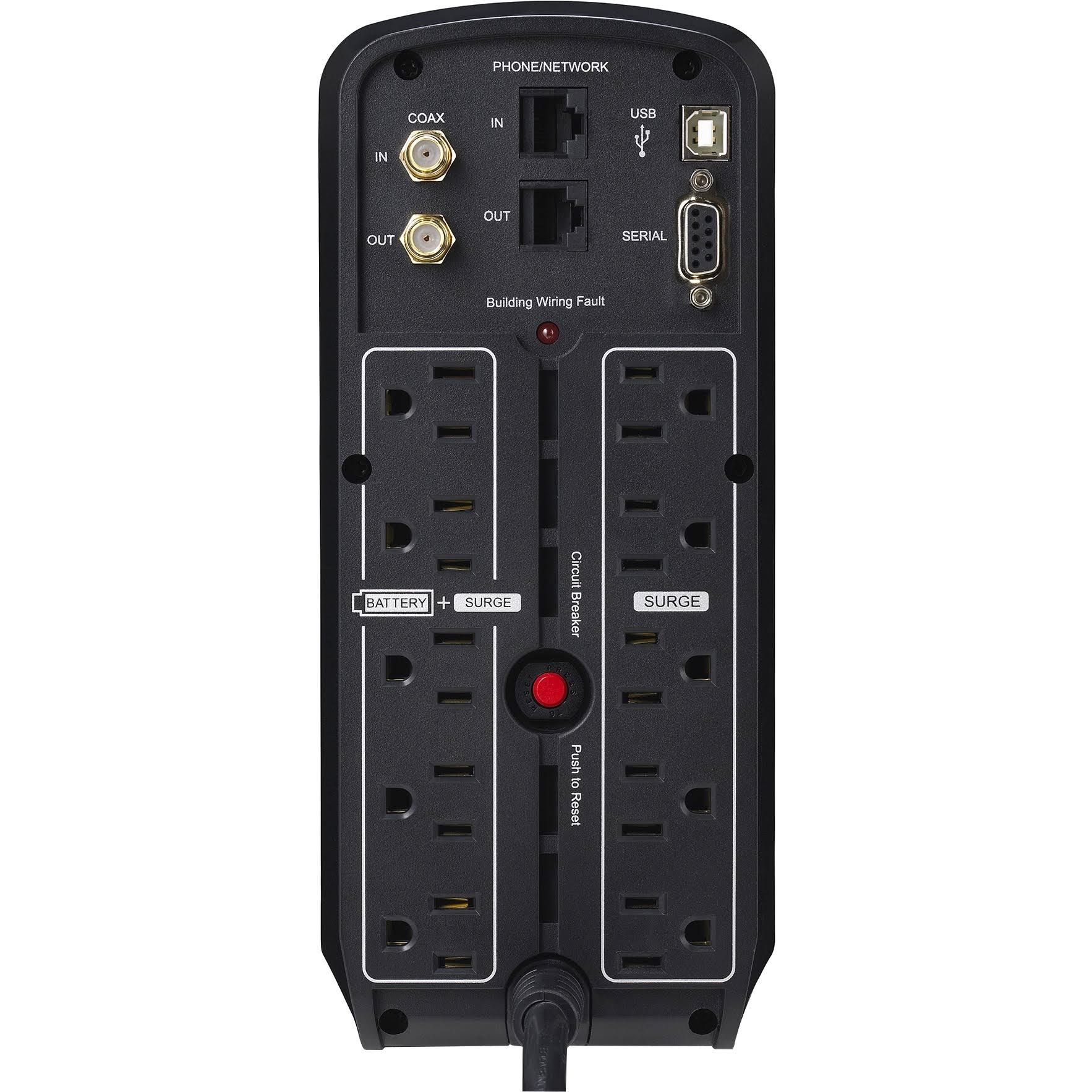 CyberPower CP850PFCLCD PFC 10-Outlets Sinewave UPS 850VA, 510 Watt