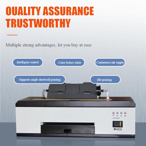 A3 R1390 DTF Printer Transfer Printing Machine with Automatic White Ink Agitation and Timed Circulation for DIY Printing, Direct to Film Printer (B30)