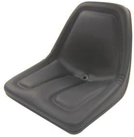 Deluxe Mower Tractor Seat Compatible with John Deere, Kubota, Allis-Chalmers, Bobcat, Case-IH, Ford New Holland, White, Oliver, Mpl, Moline, Massey Ferguson High Back (Black)