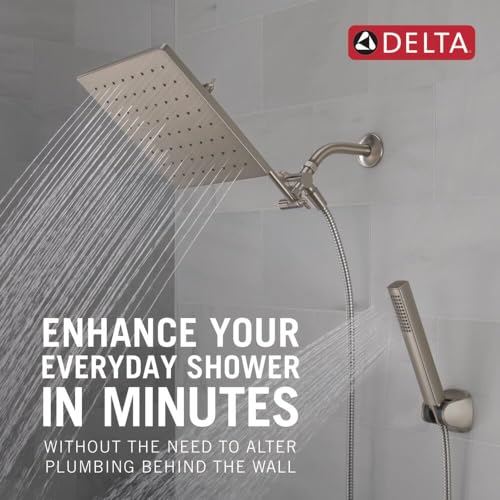 DELTA -FAUCET 10-inch Raincan Shower Head and Hand Held Shower Combo