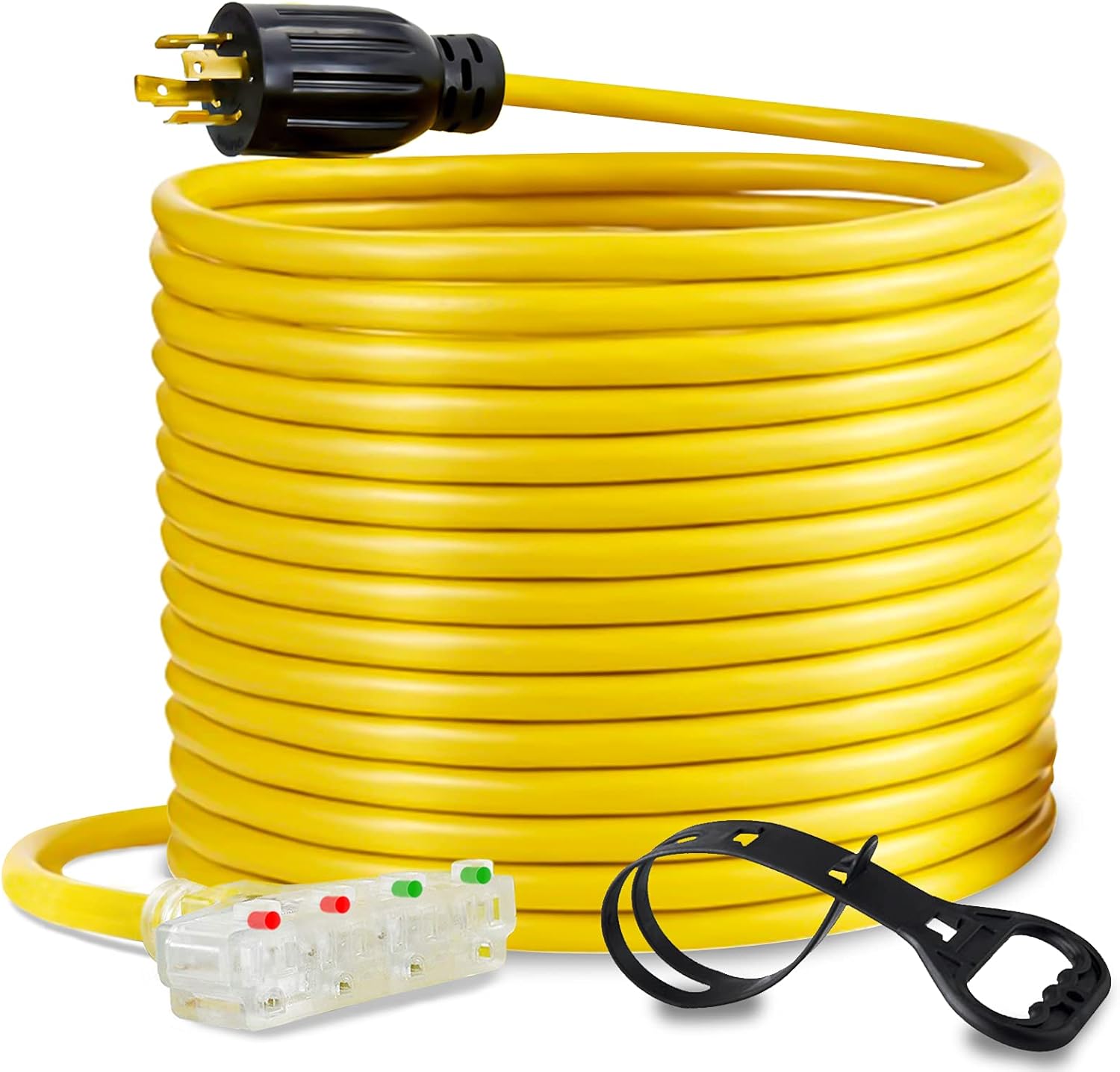 HZXVOGEN Power Extension Cord Welder Extension Adapter 50A 25FT 6-50R Female 6-50P Male Prong Heavy Duty Electric Extension Wire Generator Arc Stick MMA MIG TIG Welding Machine Cable-25FT