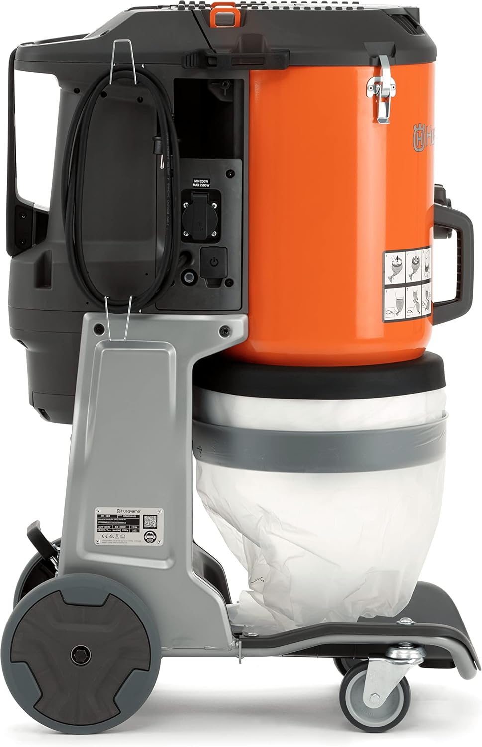 Husqvarna Single Phase HEPA Dust Extractor Vacuum DE110S 120V 970509604