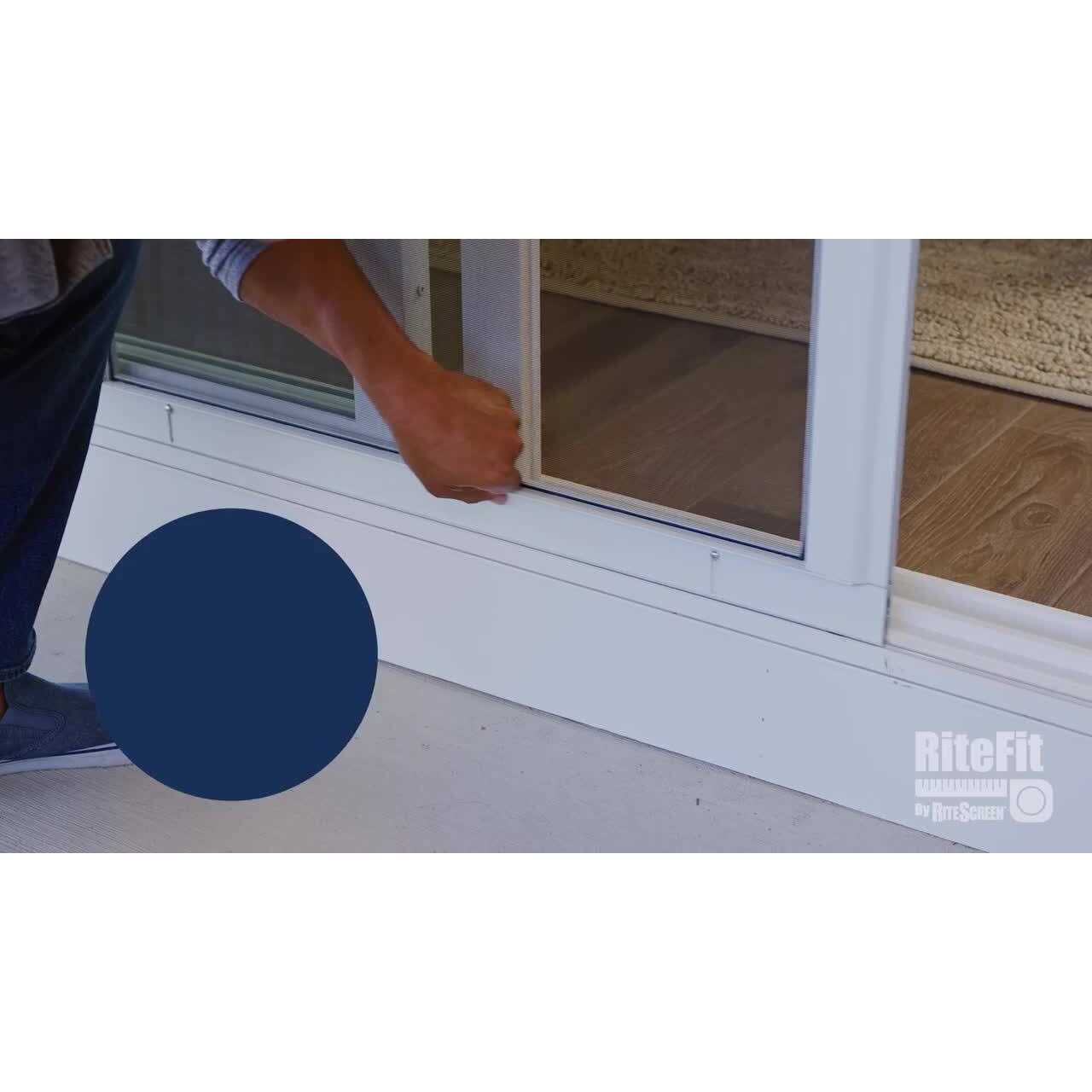 RITESCREEN Knock Down 80 in. White Aluminum Sliding Screen Door - Shop Hardware Tools Online Store