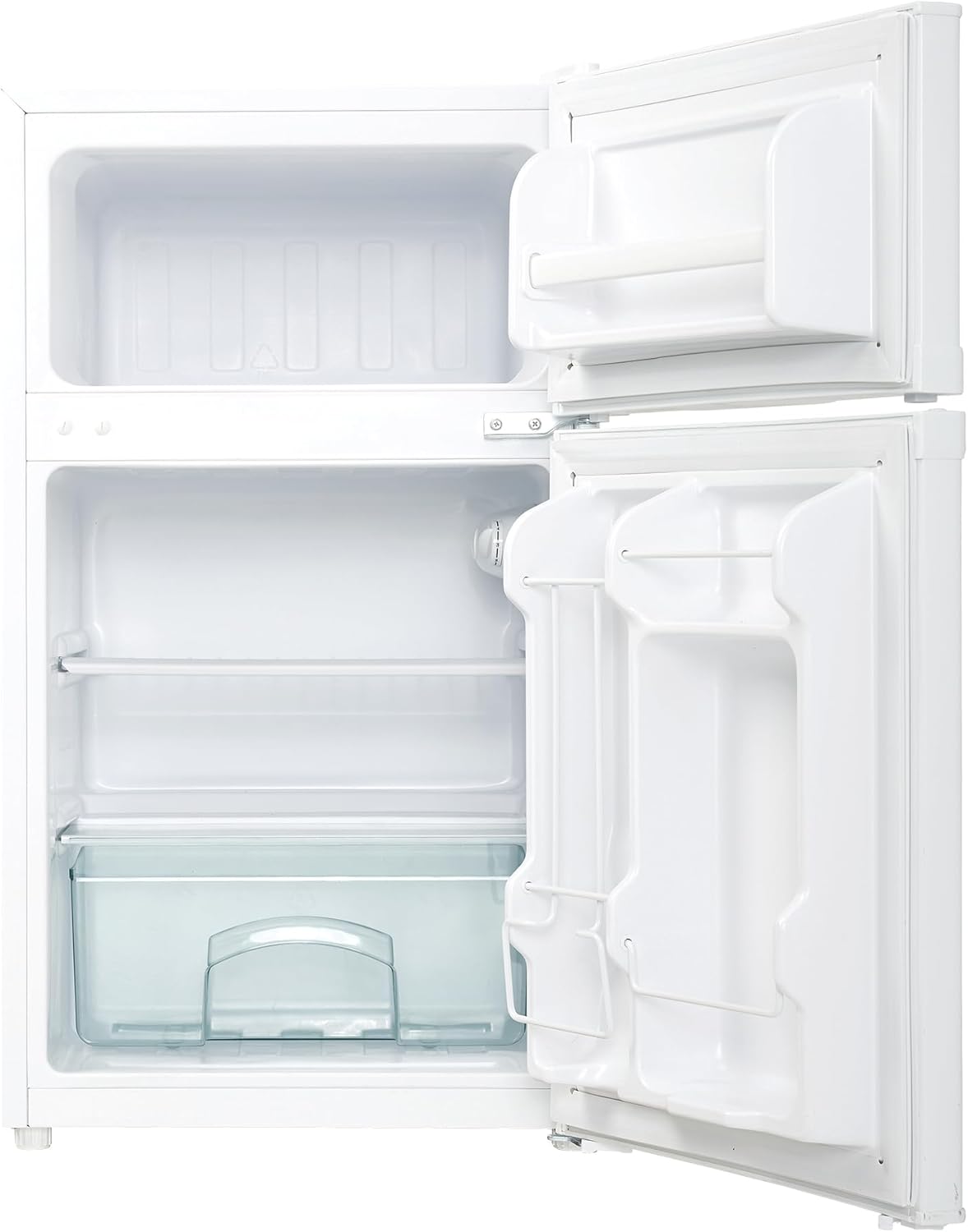 Danby Designer DCR031B1WDD 3.1 Cu.Ft. Compact Refrigerator with Freezer, E-Star Rated Mini Fridge for Bedroom, Living Room, Kitchen, or Office, White