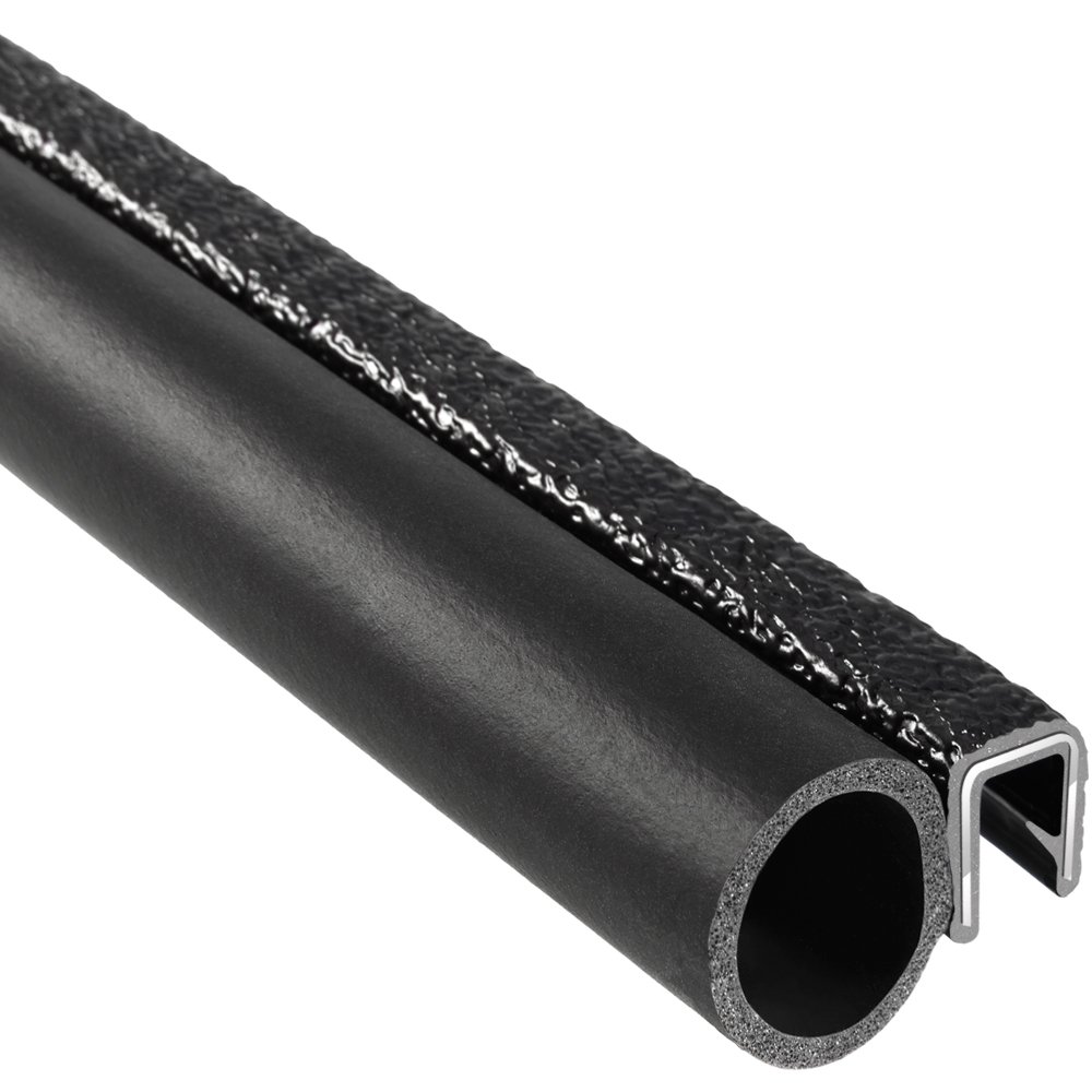 Trim-Lok Trim Seal with Side Bulb – Fits 1/16” Edge, 3/4” Bulb Seal Diameter, 25’ Length – PVC Plastic Trim with EPDM Rubber Seal, Easy to Install for Cars, Boats, RVs, Trucks, and Home Applications Pack of 2