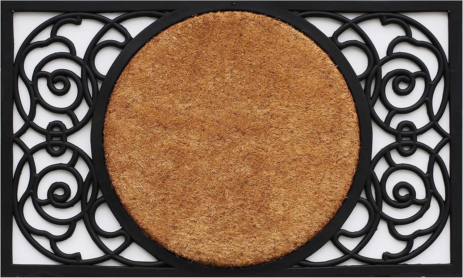 Calloway Mills 180031830B Armada Circle Monogram Doormat, 18" x 30" (Letter B)