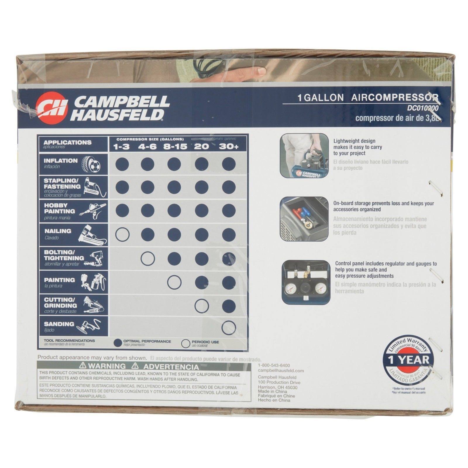 Campbell Hausfeld 1-Gallon Air Compressor