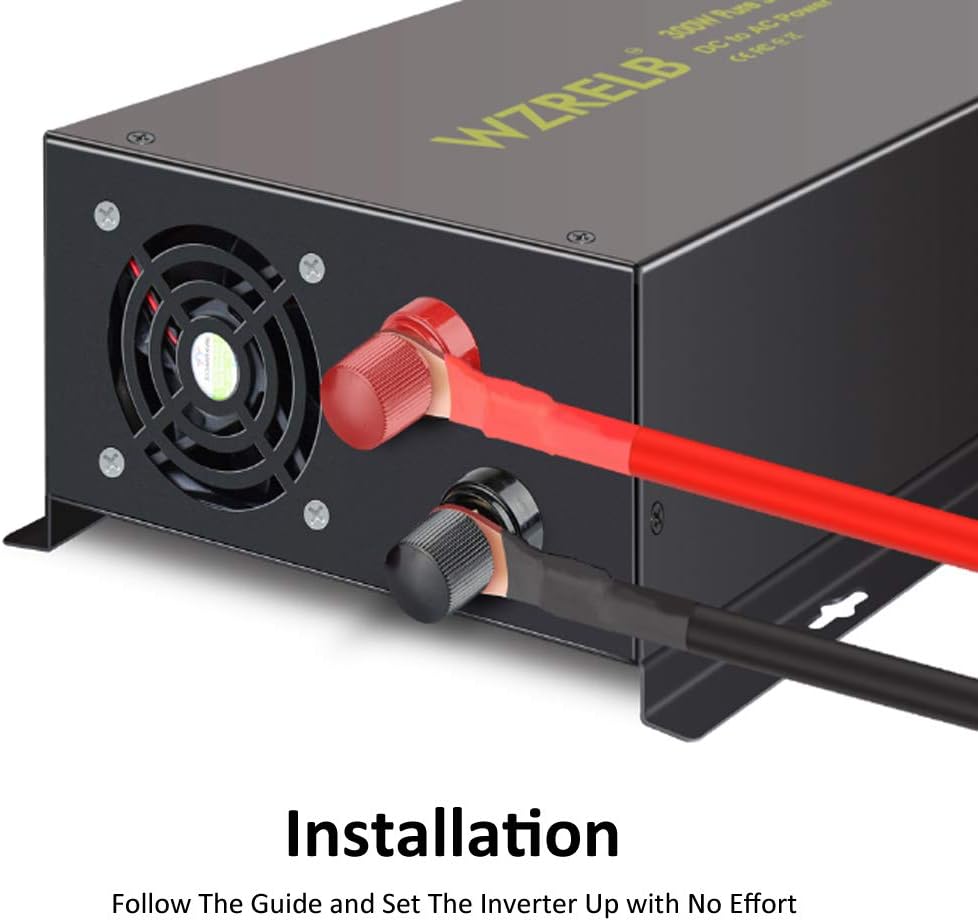 Pure Sine Wave Inverter 800Watt 12V DC to 110V 120V Power Inverter with Remote Control Dual AC Outlets for CPAP RV Car Solar System