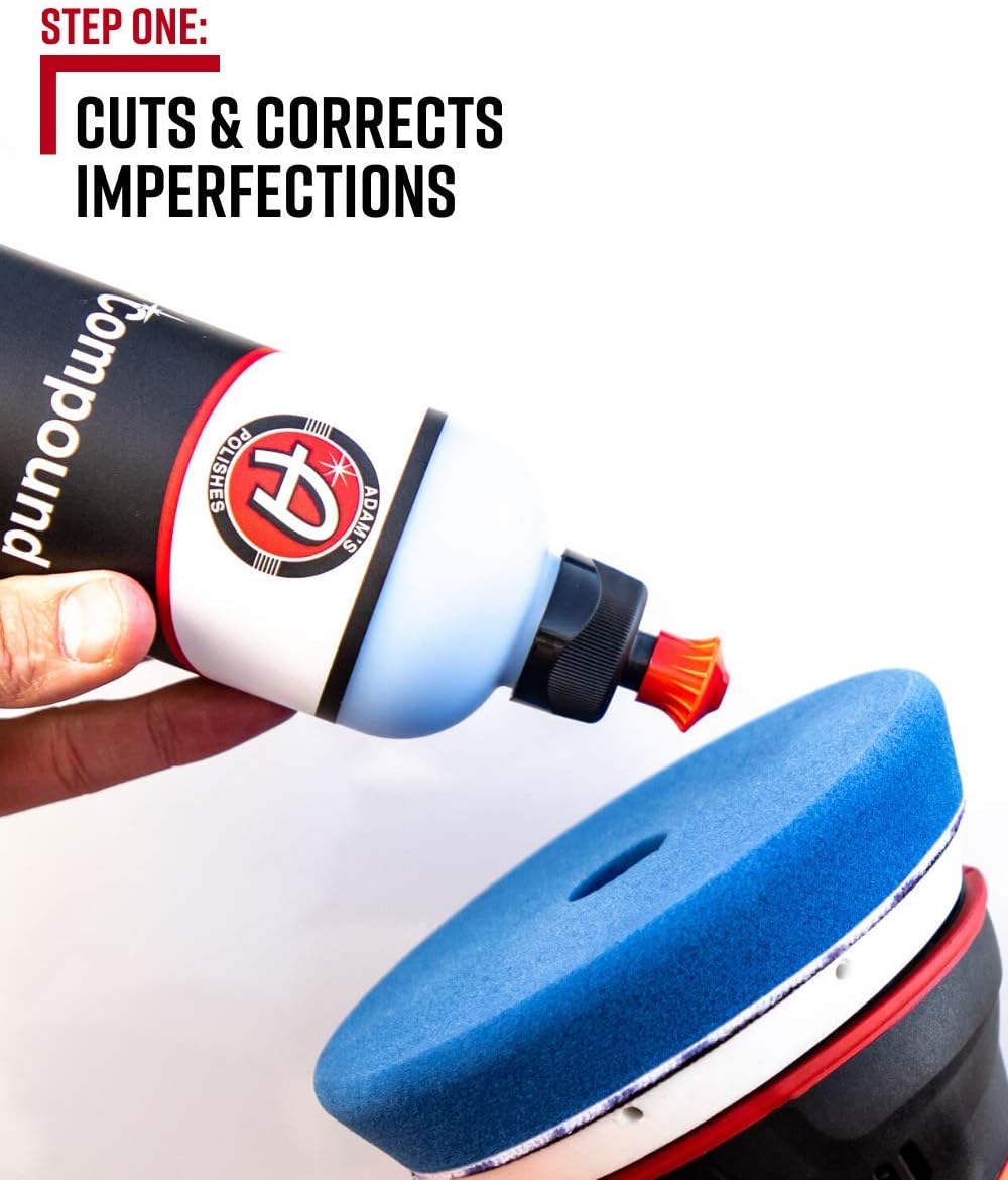 Adam&rsquo;s Swirl Killer 15mm Car Polisher - Buffer Polisher Dual Action Machine | Use W/Car Polish, Polishing Compound, or Car Scratch Remover | Detailing Car Wash Clay Bar Ceramic Coating