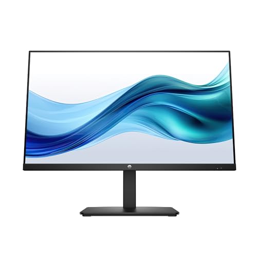 HP 27h Full HD Monitor - Diagonal - IPS Panel & 75Hz Refresh Rate - Smooth Screen - 3-Sided Micro-Edge Bezel - 100mm Height/Tilt Adjust - Built-in Dual Speakers - for Hybrid Workers,Black