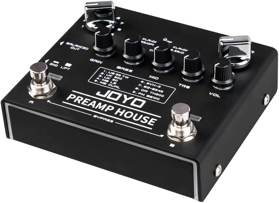 JOYO Preamp House R-15 R Series Dual Channel Cabinet Simulator Pedal with Clean and Distortion for Electric Guitar Effect (R-15)