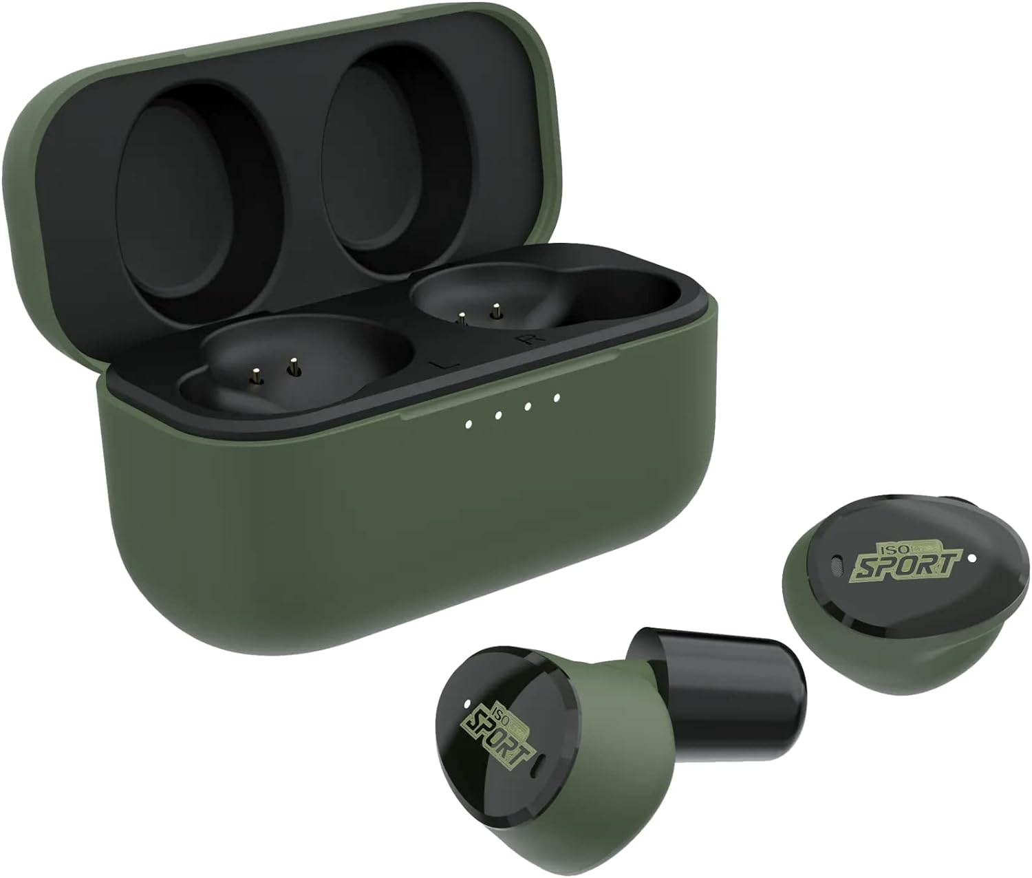 ISOtunes Sport Caliber Shooting Earbuds: True Wireless Bluetooth Hearing Protection, Water and Dust Proof, 13 Hour Battery, 25 dB Noise Reduction Rating (NRR)