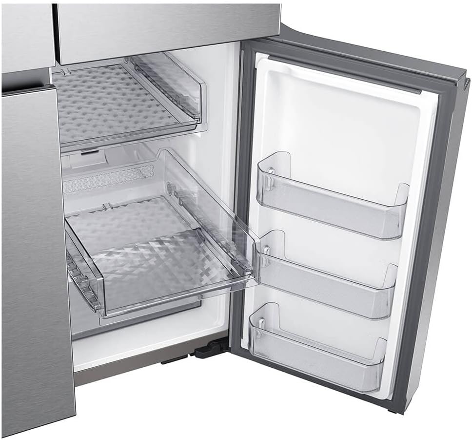 Samsung - RF29A9071SR - 29 cu. ft. Smart 4-Door Flex™ refrigerator featuring Family HubTM with Beverage Center and Dual Ice Maker with Ice Bites in Stainless Steel