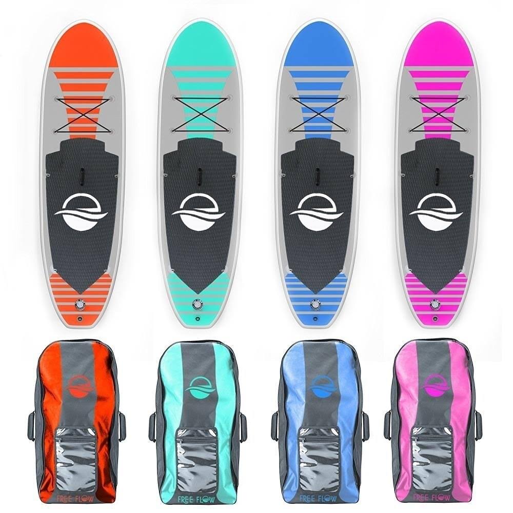 Serenelife Free Flow Inflatable Sup Stand Up Water Paddle-Board