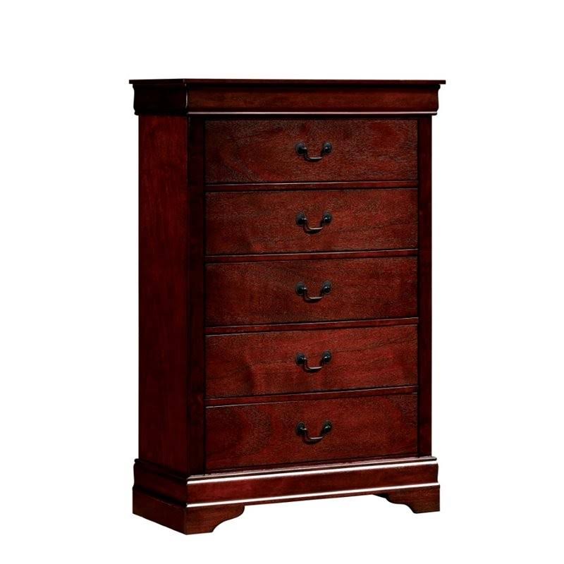 Bowery Hill 5 Drawer Chest in Cherry