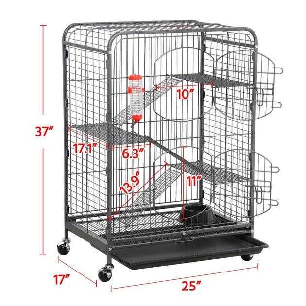 Yaheetech 37-in Small Animal Pet Cage - Pet Supplies online store