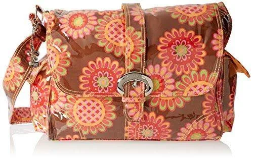 Kalencom Cobalt Paisley Laminated Buckle Diaper Bag