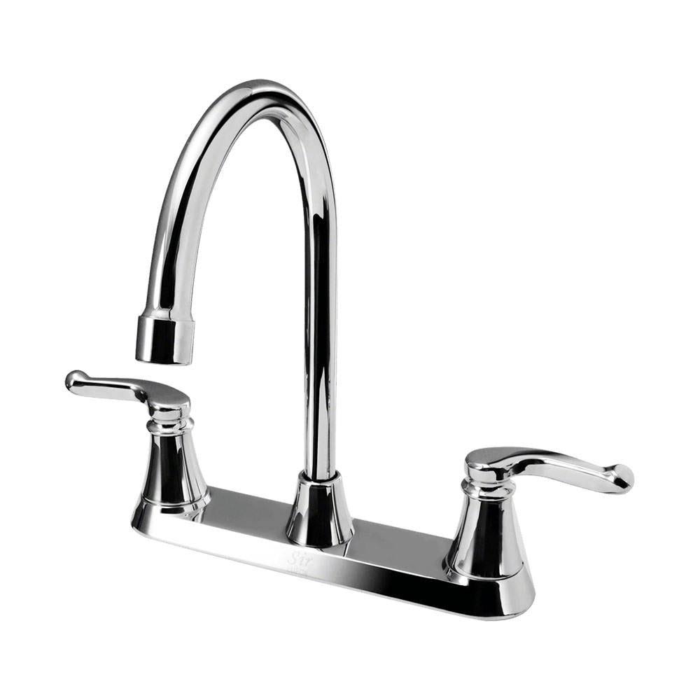 Sir Faucet 7142-BN Brushed Nickel Double Handle Kitchen Faucet