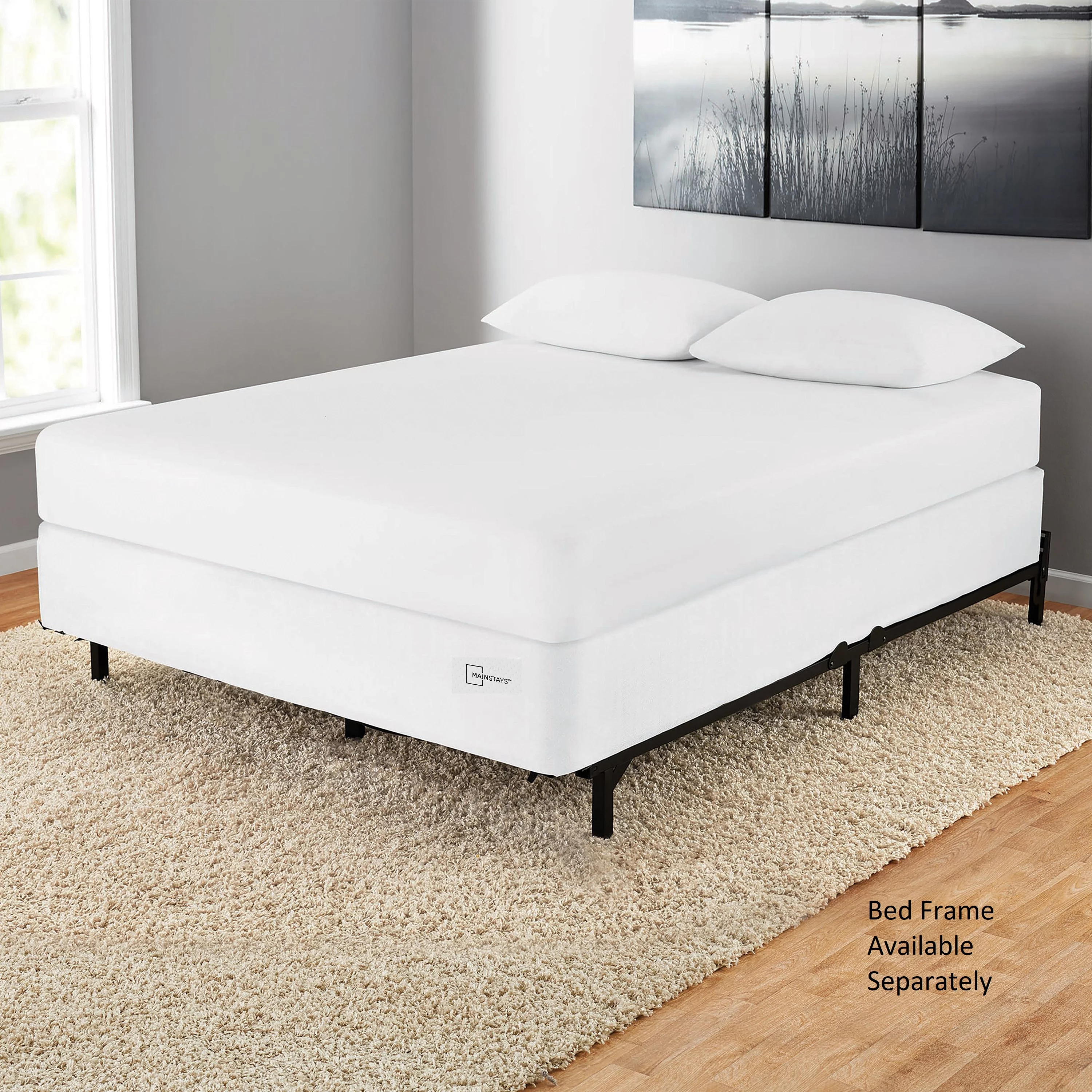 Mainstays 9" Queen High Profile Easy Assembly Smart Metal Box Spring