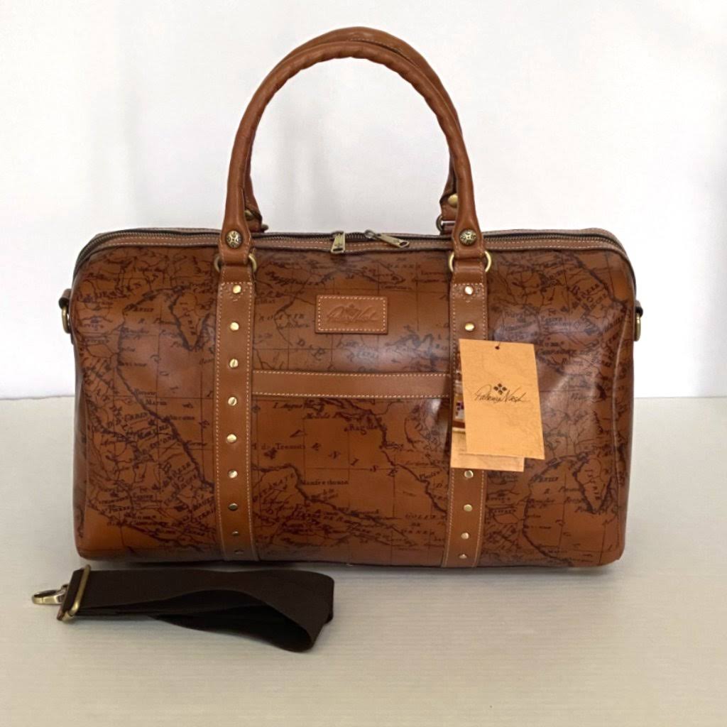 Patricia Nash Milano Leather Weekender - Map