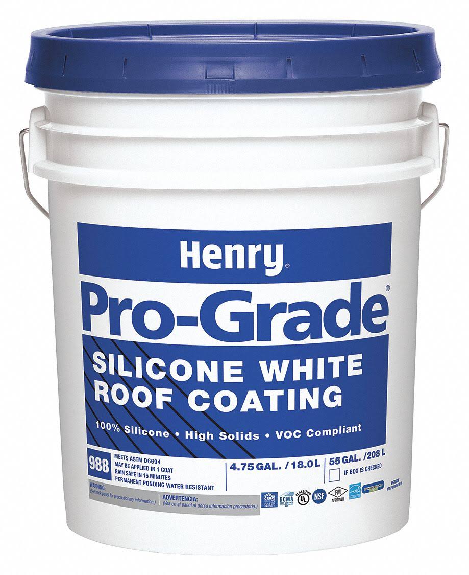Henry Pg988Wgr073 Protective Roof Coating,5 gal. Sz,white