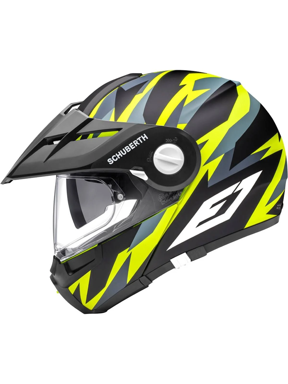 Schuberth E1 Rival Helmet, Yellow, Size Xs