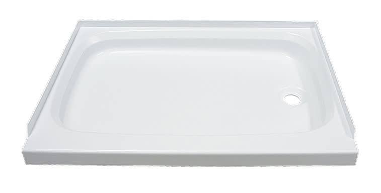 24in x 32in Shower PAN; Right Drain - White 210371