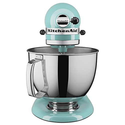 KitchenAid Artisan Series 5 Quart Tilt Head Stand Mixer with Pouring Shield KSM150PS, Removable bowl, Aqua Sky