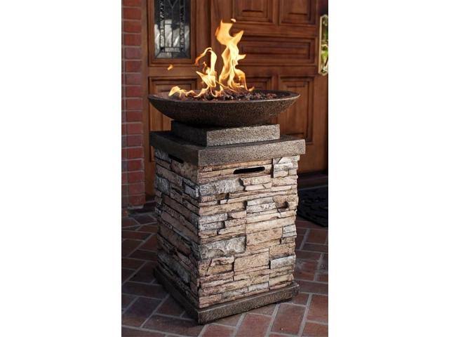 Bond Newcastle 20lb Gas Firebowl, Brown