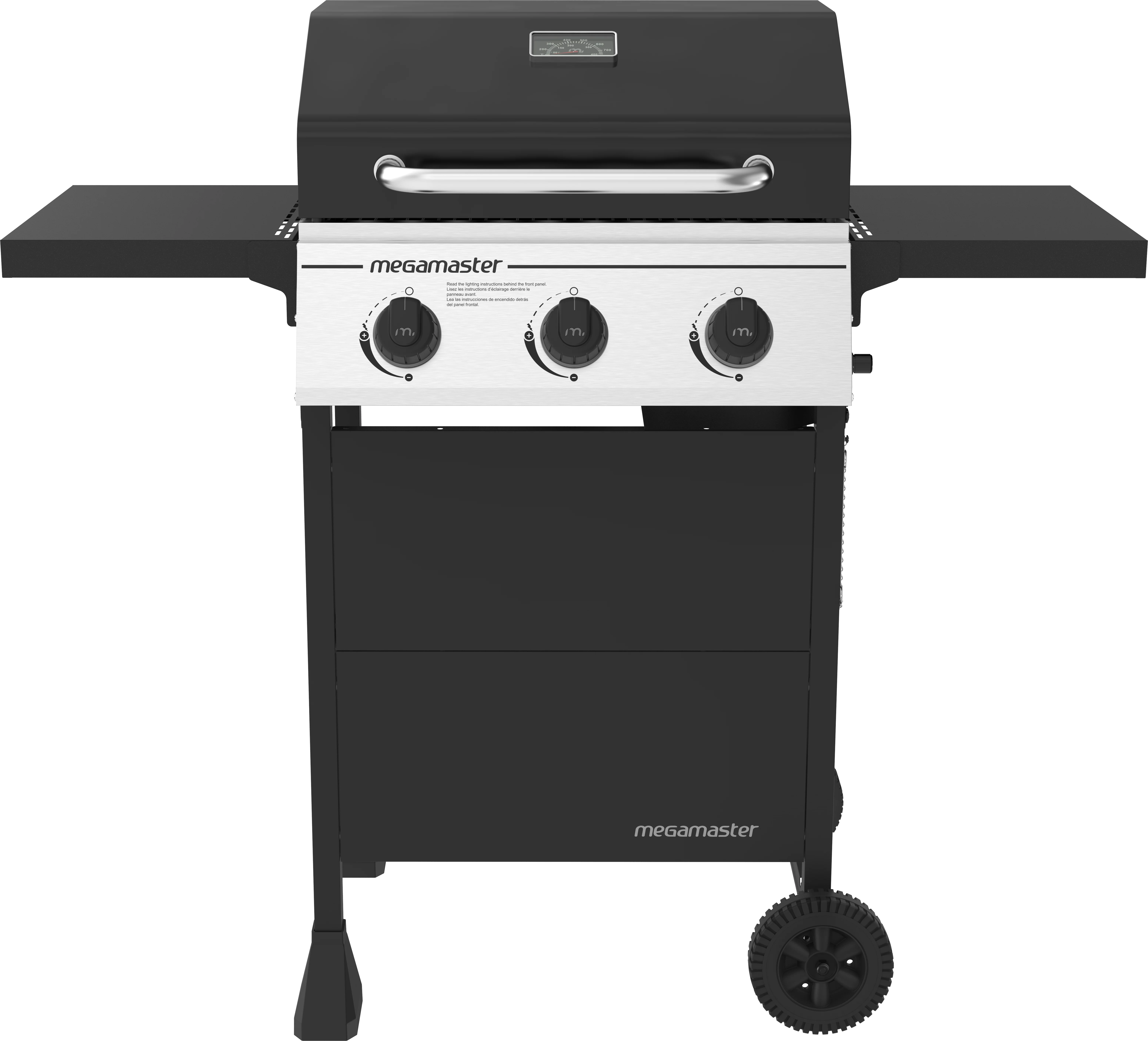Megamaster 3 Burner Gas Grill, Liquid Propane