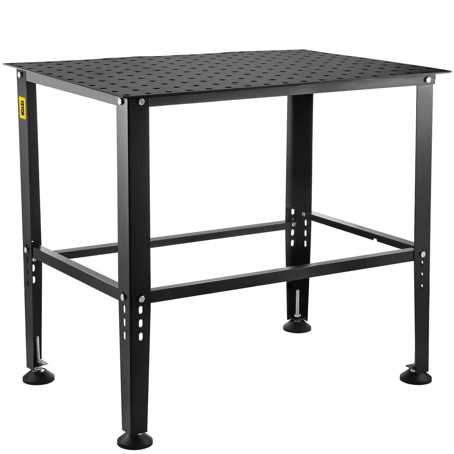 VEVOR Welding Table 36 x 24 Adjustable Workbench 0.12 Thick Industrial Workbench - Shop Hardware Tools Online Store