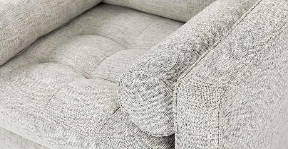 Ivory Tufted Chair with Bolsters | Article Sven Modern Furniture