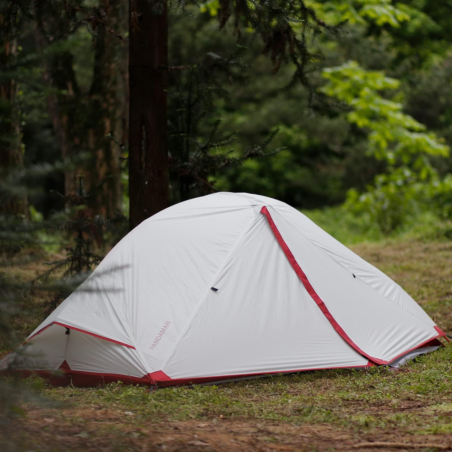 Pandaman 2 Person 4 Season Ultralight 20D Nylon Coated Silicone Waterproof 4000mm Wind Proof Camping Tent for Backpacking, Hiking, Mountaineering