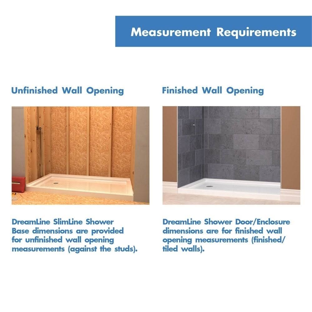 DreamLine DLT-2036360 Slimline 36 x 36 inch Neo Angle Shower Base