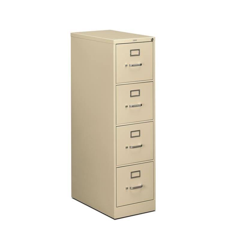 HON 510 Series Vertical 4 Drawer Letter File Cabinet in Putty