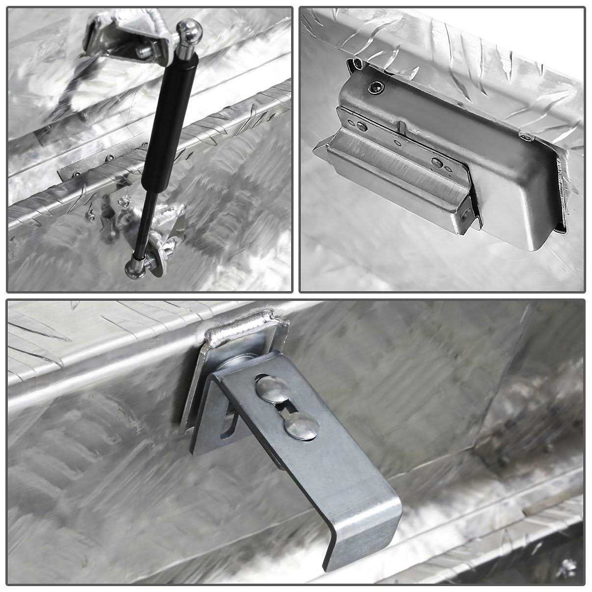 Dna Motoring Tbox-t3-60-alu 60 Aluminum Pickup Truck Bed Trailer Key Lock Storage Tool Box - Shop Hardware Tools Online Store