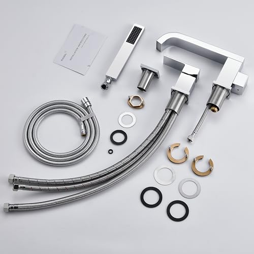 T02-7 Deck Mount bathtub faucet with sprayer