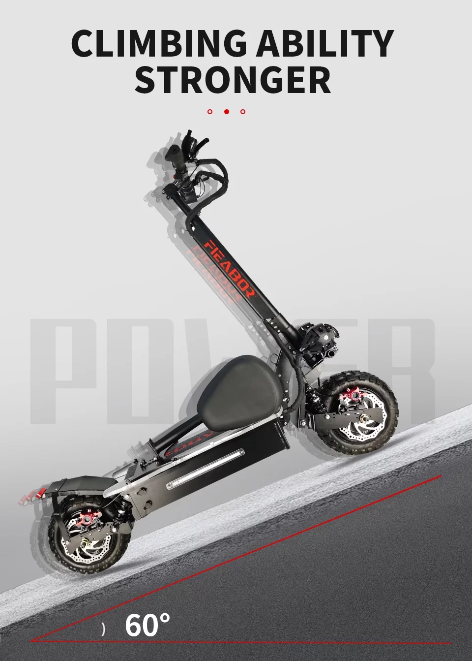 NEWWARE Electric Scooter with Seat, Dual Drive 5600W Motors, Up to 40 MPH & 40 Miles, 60V/27AH Battery, 11" Off-Road Vacuum Tire, Dual Braking System & Dual Chargers