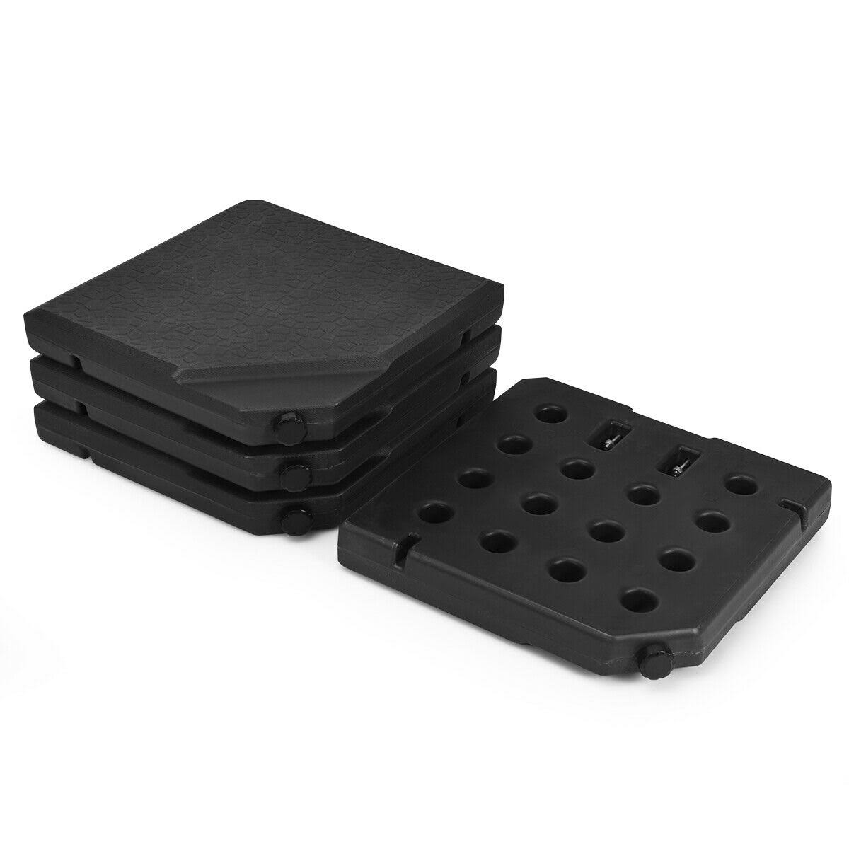 Costway 4 Pcs 238lb Patio Cantilever Offset Umbrella Base Weight Stand
