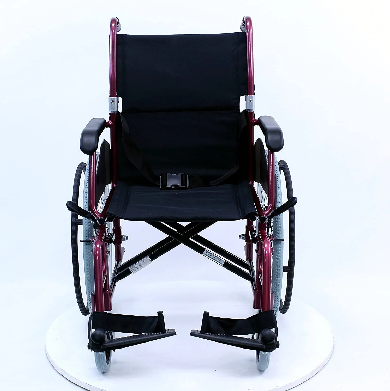 Karman LT-980 24 Pounds Lightweight Wheelchair, 18 Seat, Burgundy