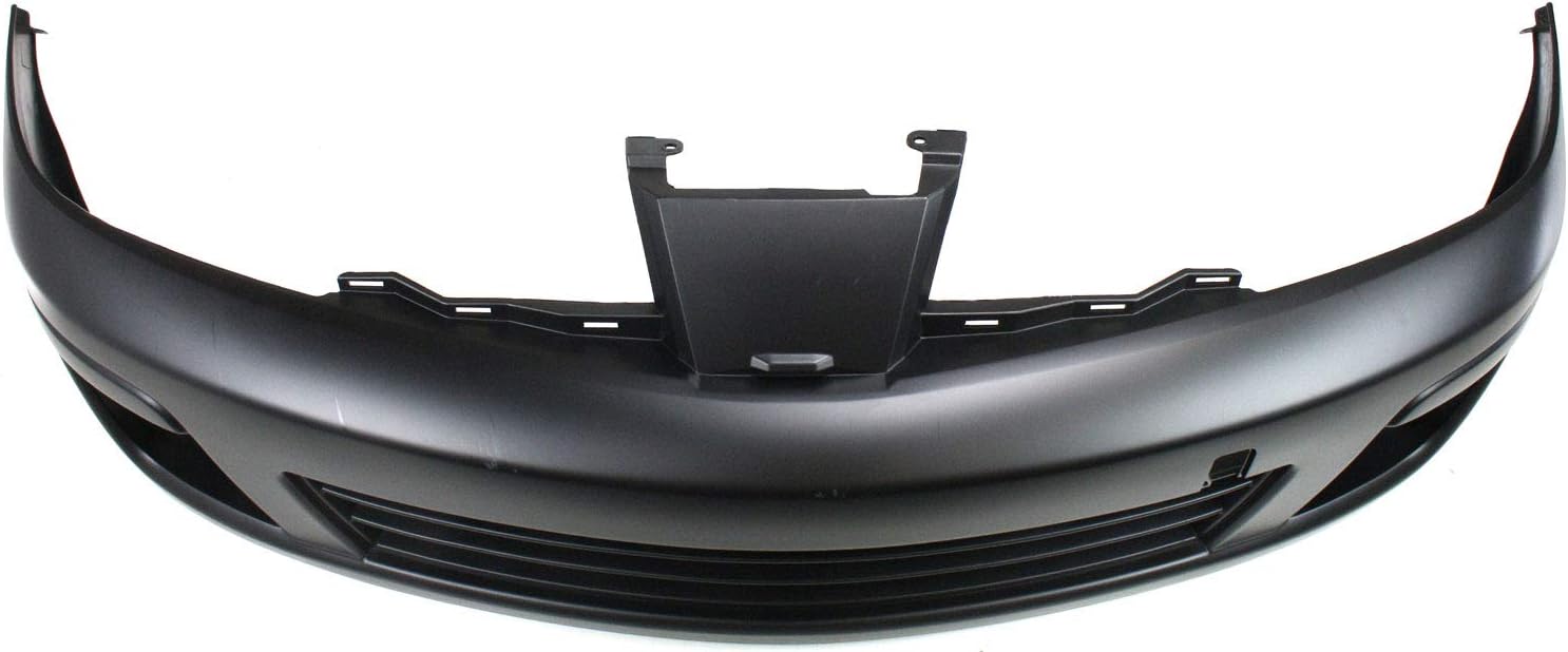 Evan-Fischer Front Bumper Cover Compatible with 2007-2012 Nissan Versa Primed with Fog Light Holes Hatchback/Sedan