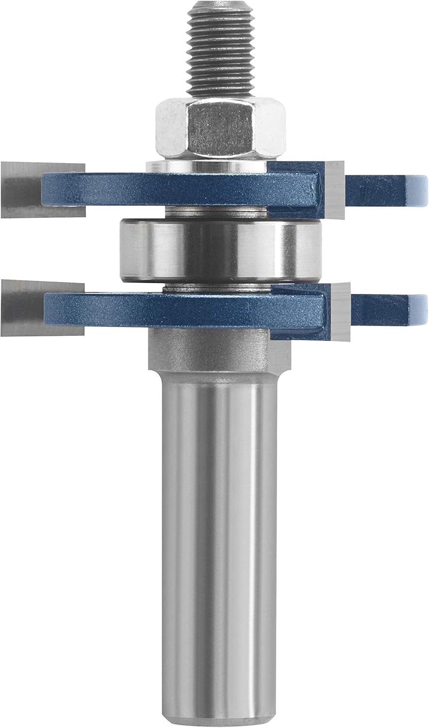 BOSCH 84624MC 1-7/8 In. x 1/4 In. Carbide-Tipped Tongue and Groove Router Bit Pack of 2