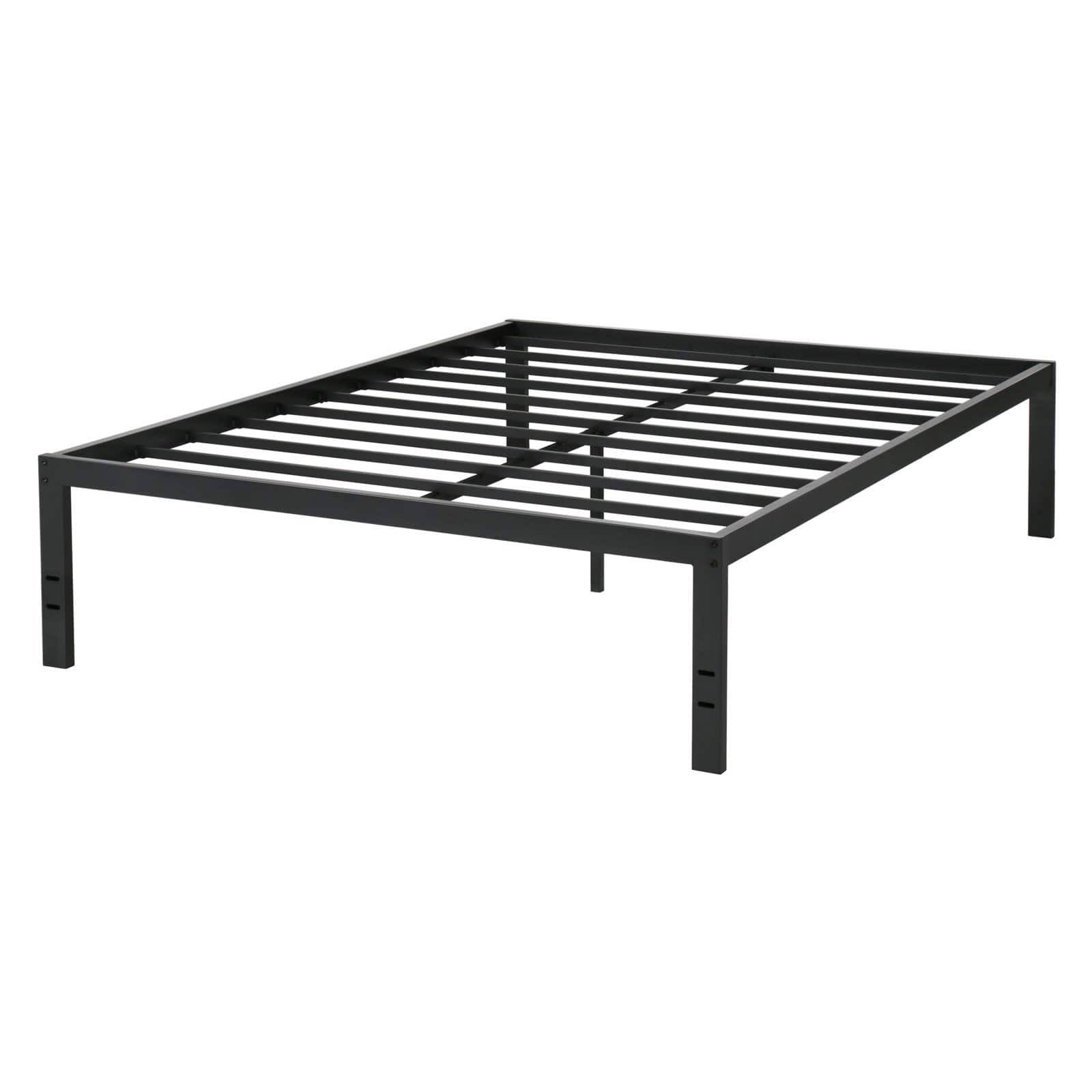 Olee Sleep 18 in. New Dura Metal Steel Slate Bed Frame, Size: Twin