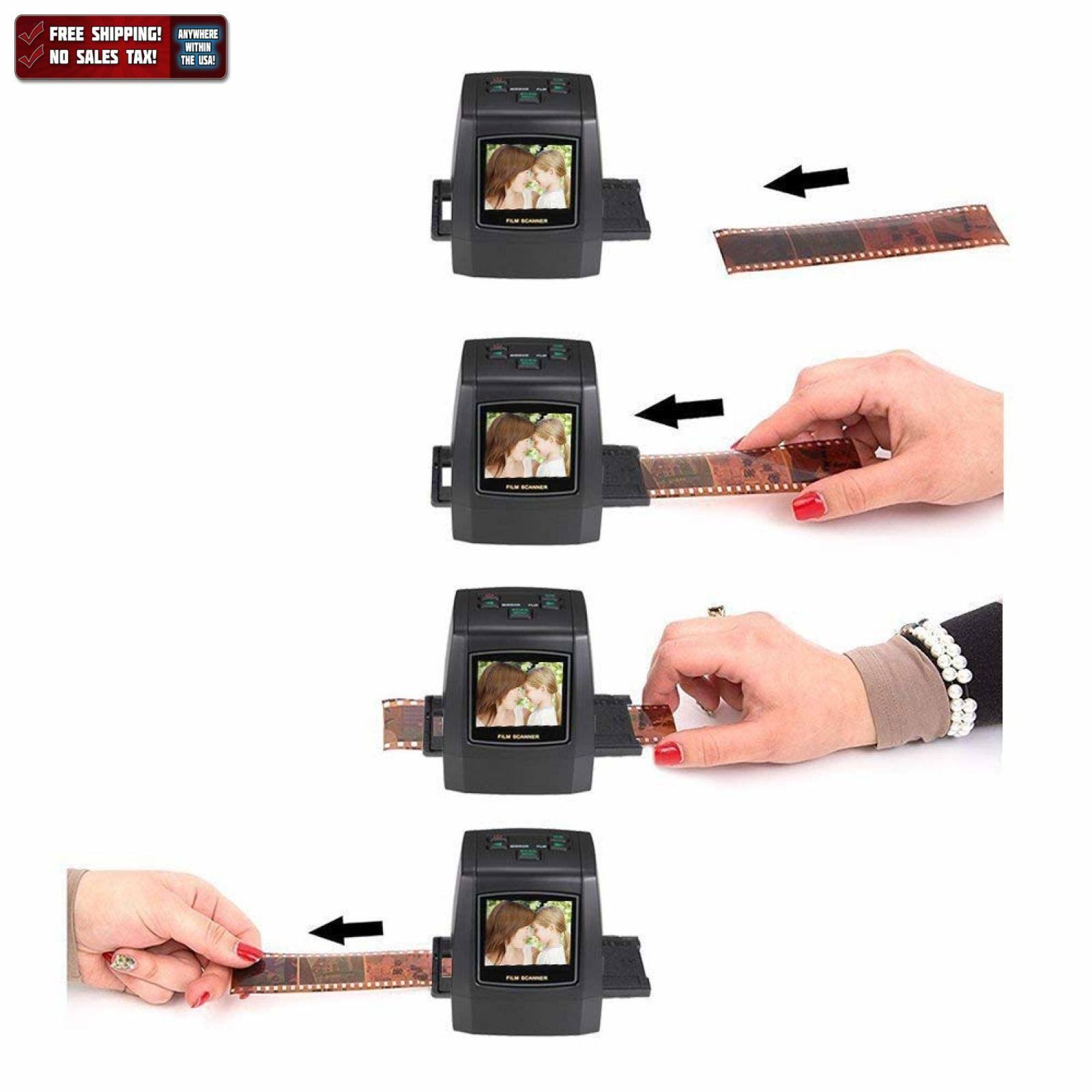 22MP All-in-1 Film u0026 Slide Scanner, 35mm 135 110 126 and Super 8 Films/Slides/Negatives Converter