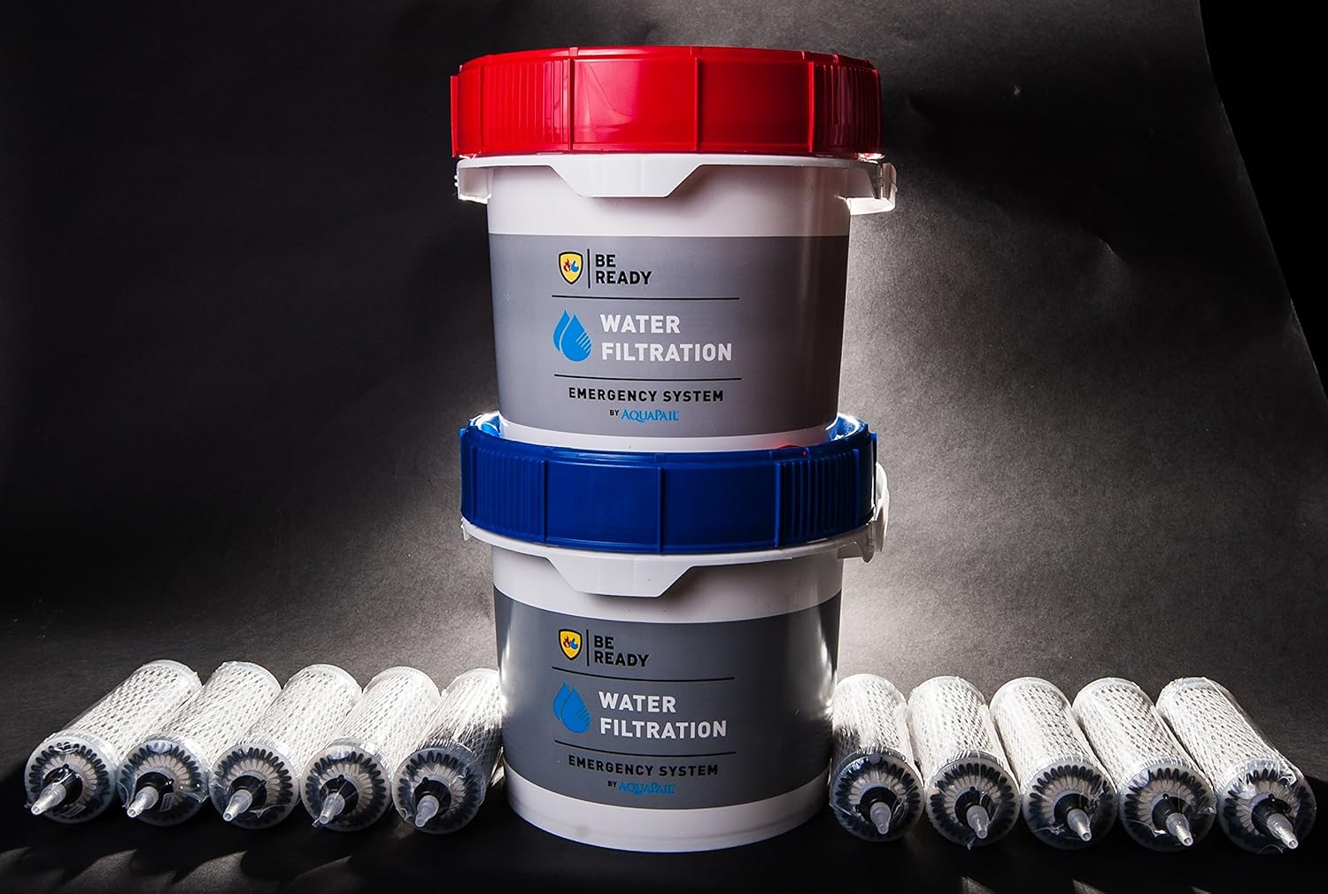 Gravity-fed water filter 5,500 gallons
