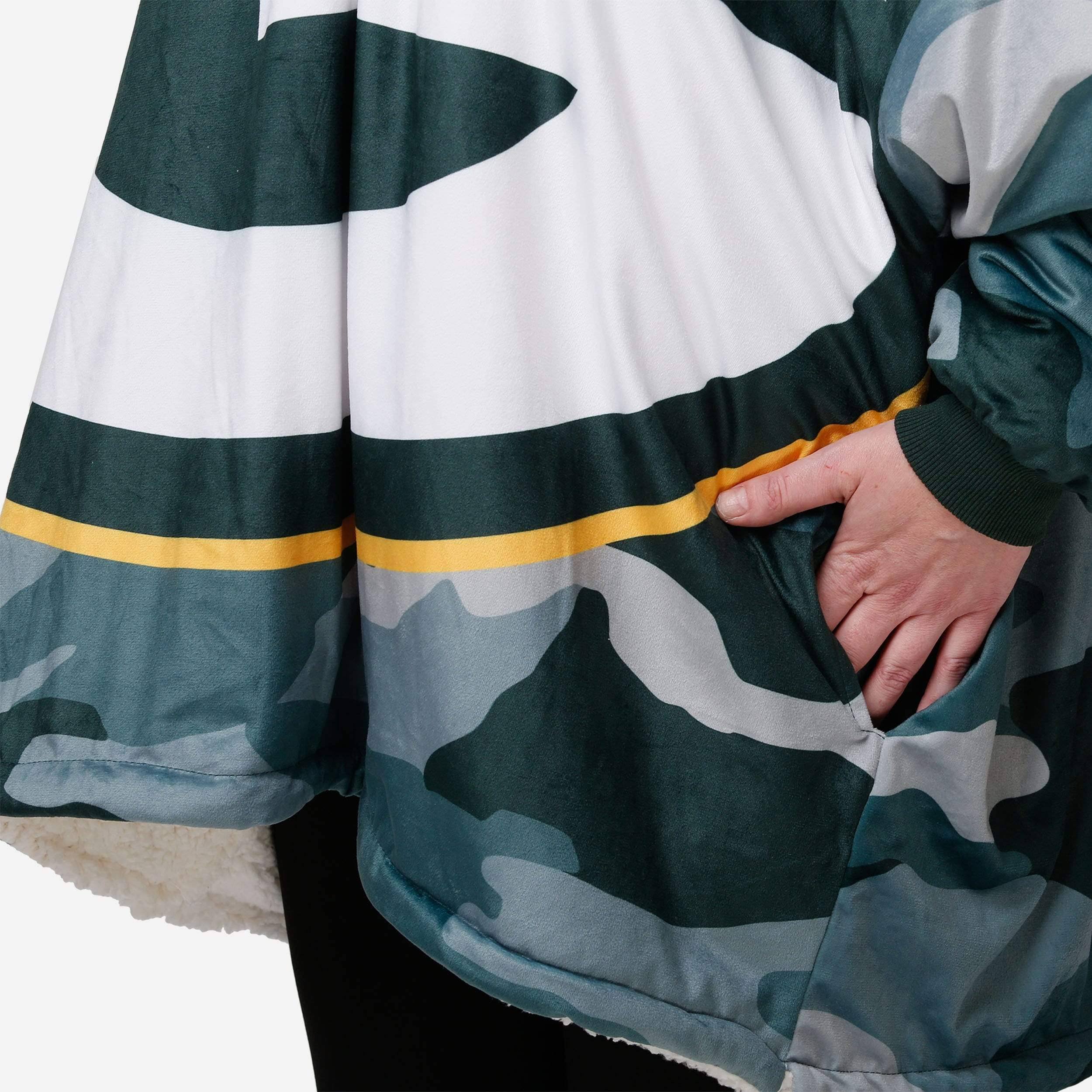 Green Bay Packers NFL Reversible Team Color Camo Hoodeez