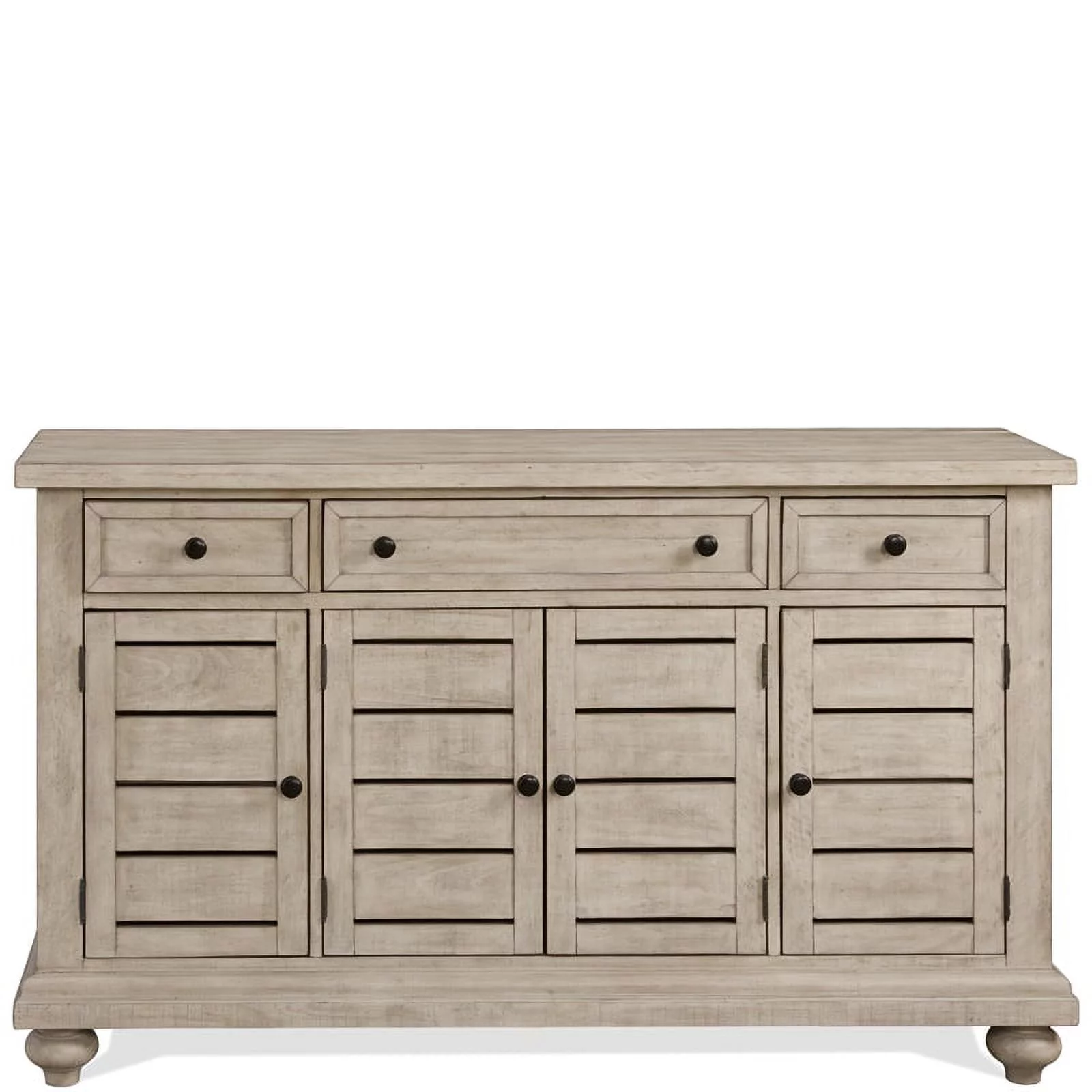 Riverside Furniture Hailey Cottage Wood Server in Pebble Tan