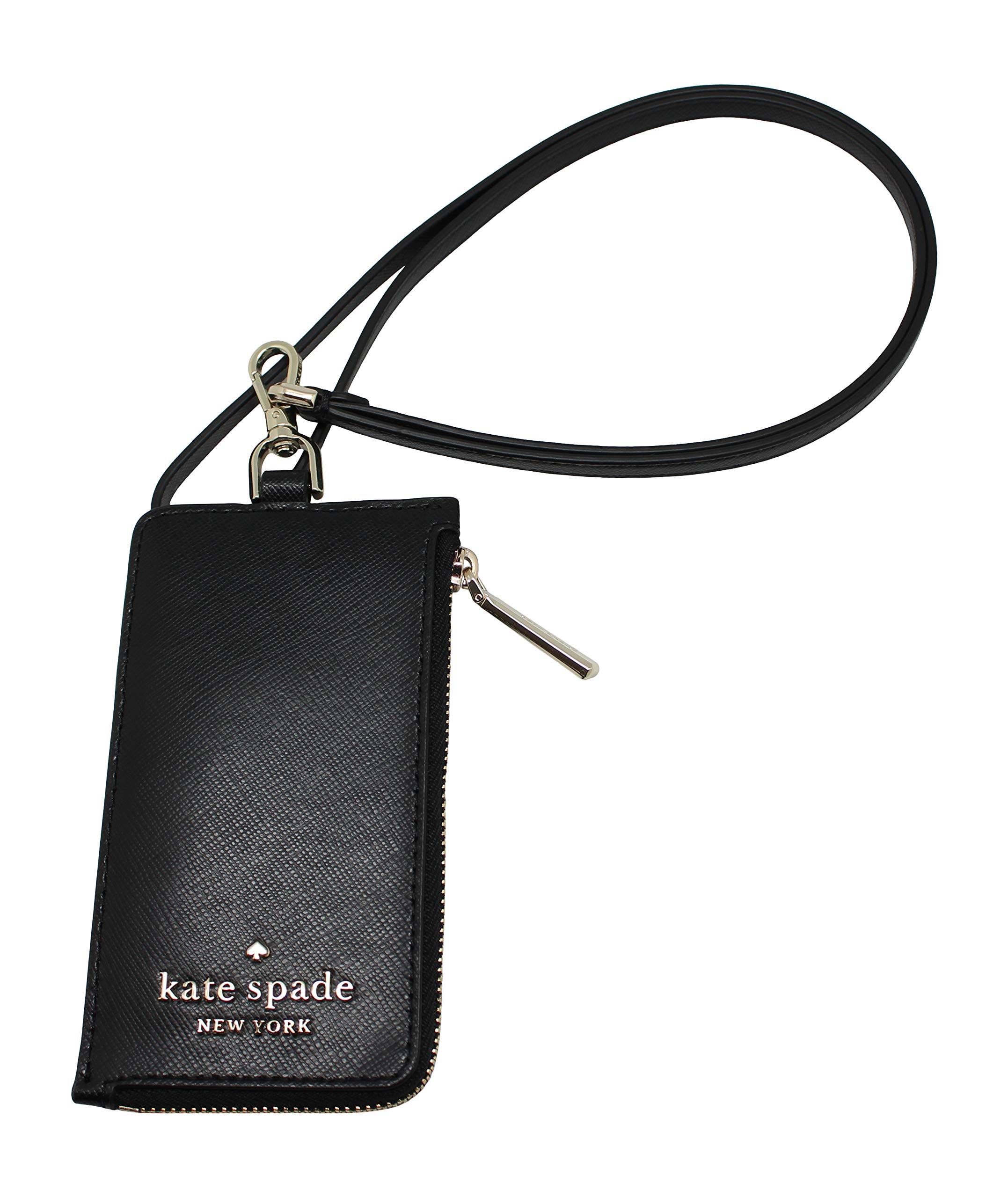 Kate Spade Accessories | Kate Spade Staci Card Case Lanyard | Color: Black/Gold | Size: Os | Egieb&s Closet